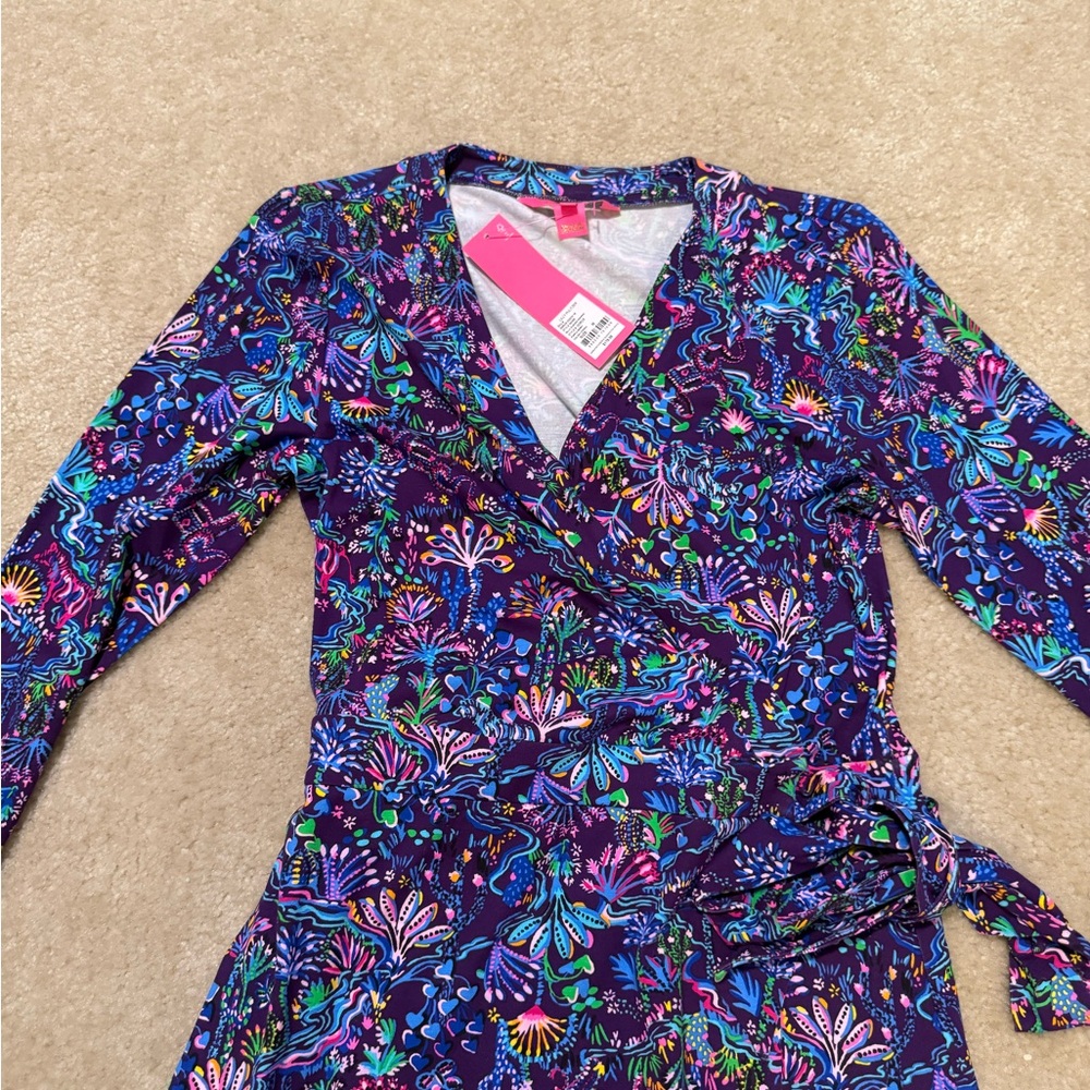 NWT Lilly Pulitzer Rilla Sleeved Romper Colony Congo